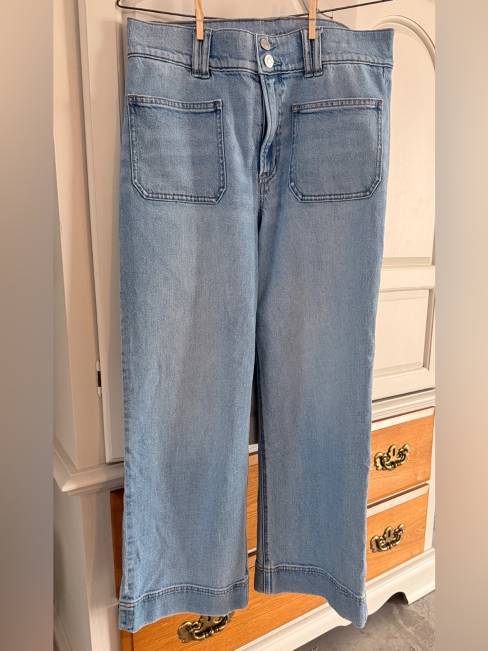 Light Blue Wide-Leg Jeans